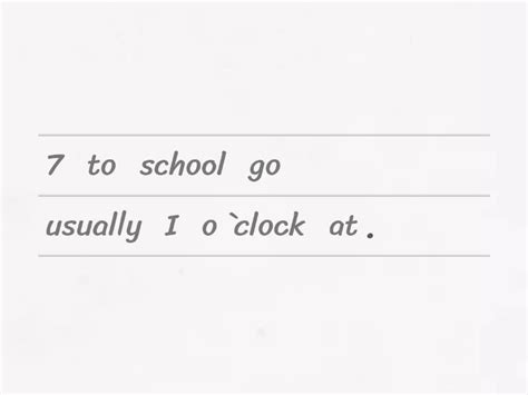 Let`s Make Sentences Present Simple Present Continuous Unjumble