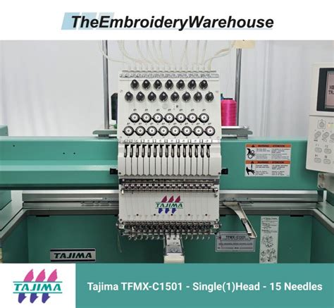 Tajima TFMX C1501 Single Head 15 Needles Commercial Embroidery