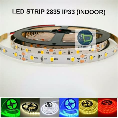 Jual Led Strip Indoor Mata 2835 Led Mata Kecil 5 Meter 12V Dc