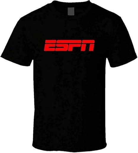 Espn Channel T Shirt Graphic Top Printed Tee Shirt For Mensblacks