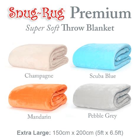 Snug-Rug Premium Throw Blankets | Super Soft & Warm