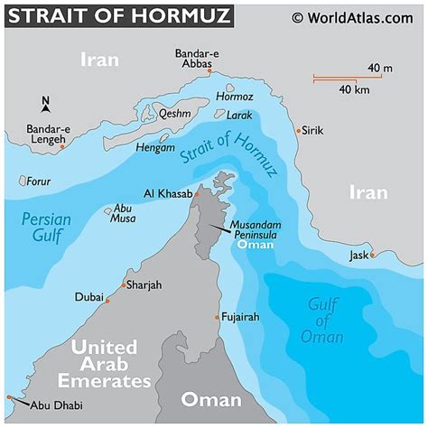 Strait Of Hormuz | Strait of hormuz, Midway islands, Geography