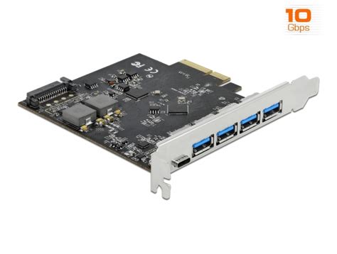 Delock Products 89026 PCI Express X4 Card To 1 X USB Type C 4 X USB