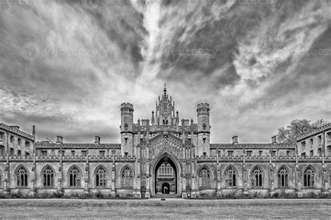 St John College Cambridge New Court Panorama 20300344 Stock Photo At