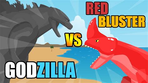 Godzilla Vs Red Bluster Godzilla Vs Giant Monsters Kaiju Animation