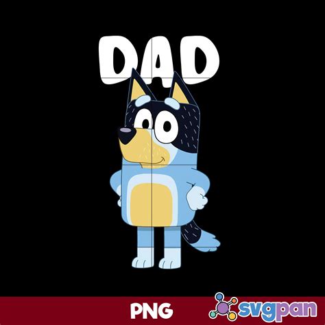 Bandit Dad Bluey PNG, Bluey PNG, Cartoon PNG File. – svgpan