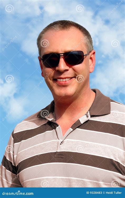 Smiling Man Wearing Sunglasses Stock Photos Image