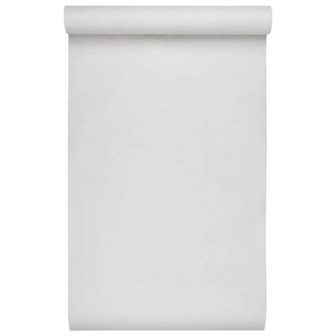 Zerodis Papier Peint D Couleur Unie Blanc Cdiscount Bricolage