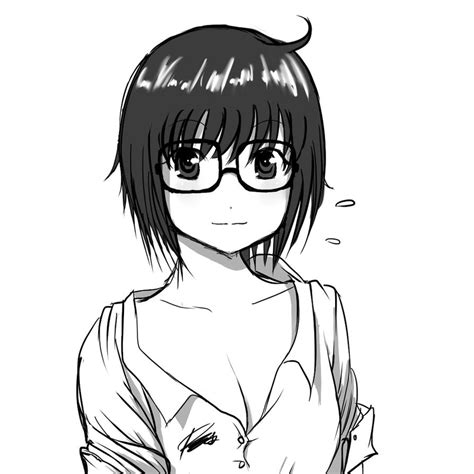 Big Glasses Short Haired Gir By Reijubv On Deviantart