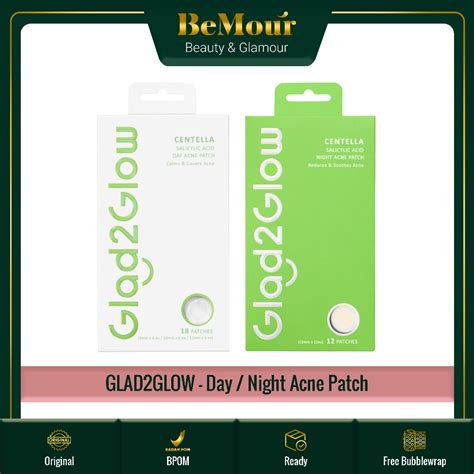 Jual Glad Glow Centella Salicylic Acid Day Night Acne Patch