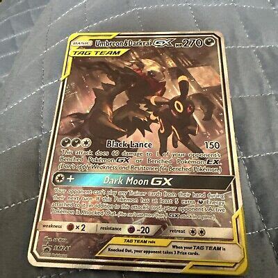 Pokémon TCG Umbreon Darkrai Tag Team GX SM Black Star Promos SM241