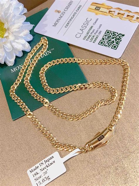 K18 16 20 Monaco Necklace Jg On Carousell