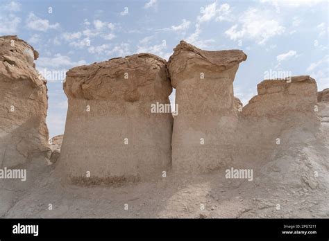 Al Qarah Mountain Or Jabal Al Qarah Al Hofuf Saudi Arabia Stock Photo