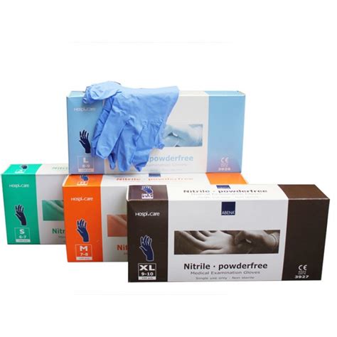 Blue Nitrile Gloves Abena Size L Pack Of 100