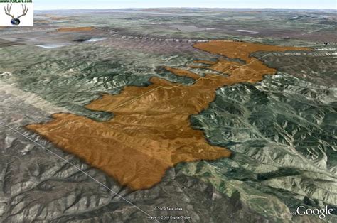 Colorado Elk Winter Concentration Areas Map, find shed horn hunting sp | Other Files | Documents ...