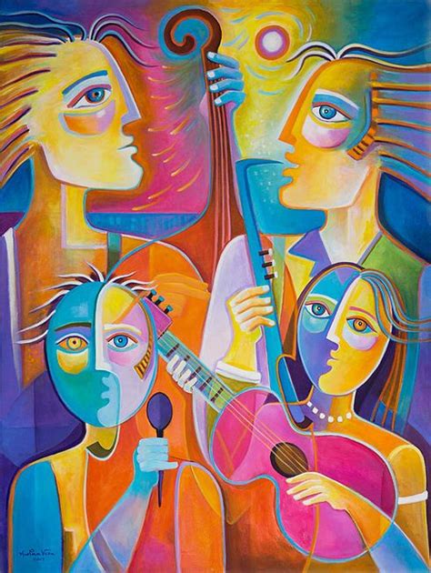 Cubism Artwork Marlina Vera Artist United States Cubist Art Sale