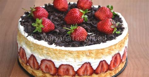 Торт "Фрезье" - пошаговый рецепт с фото. Автор рецепта MaryanaTastyFood ...