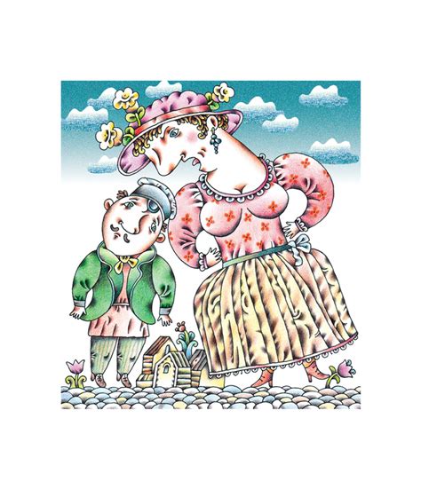 Иллюстрация Борис Шергин "Волшебное кольцо" в стиле