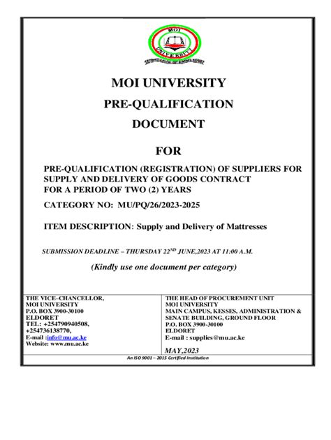 Fillable Online Pre Qualification Document For Fax Email Print Pdffiller