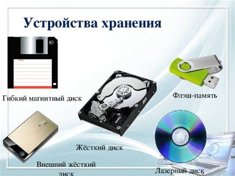 Устройства хранения информации: классификация, описание
