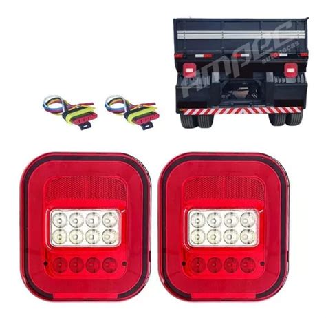 Kit Lanterna Traseira Full Led Universal Marmitao Nix 12 24v