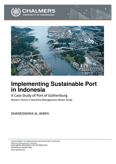 Pdf Implementing Sustainable Port Concept In Indonesia