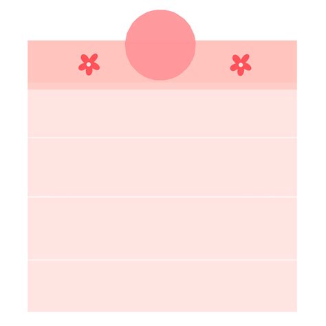 Pink Sticky Note Png