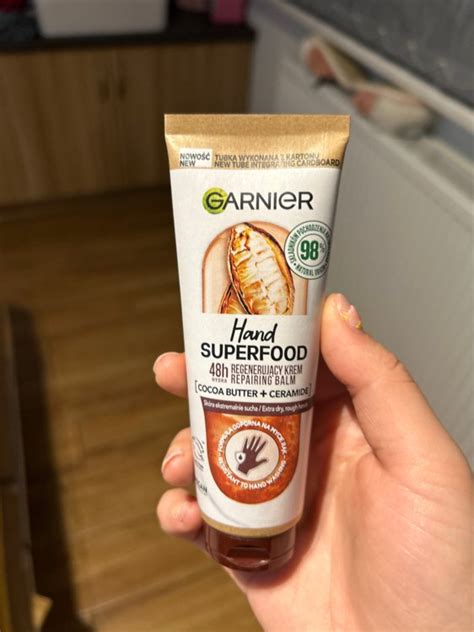 Garnier Hand Superfood Cocoa Regenerujący Krem do Rąk z Masłem Kakaowym