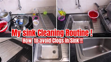 My Kitchen Sink Cleaning Routine Stainless Steel Sink Cleaning Tips How To Avoid Clogs In