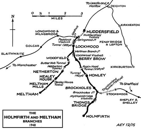 Disused Stations Holmfirth Branch Holmfirth Train Map Abandoned Train