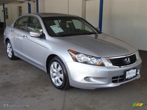 2008 Alabaster Silver Metallic Honda Accord Ex L V6 Sedan 52725215