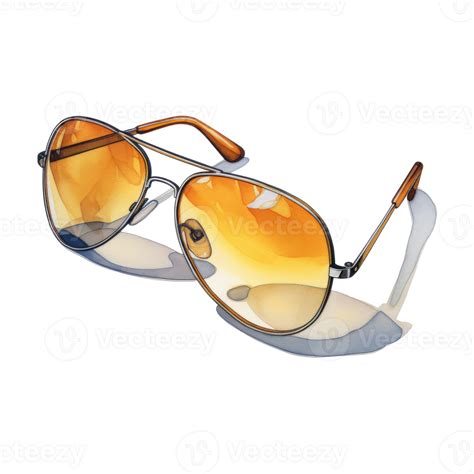 Sunglasses Summer Illustration Watercolor Style 46899925 Png