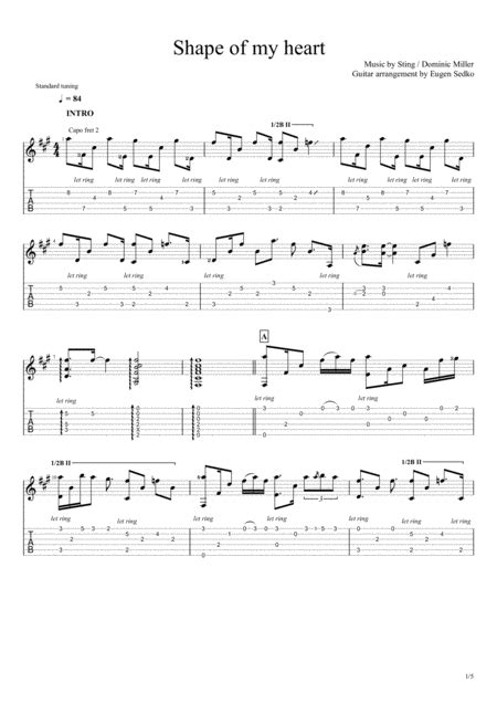 Shape Of My Heart Guitar Chords