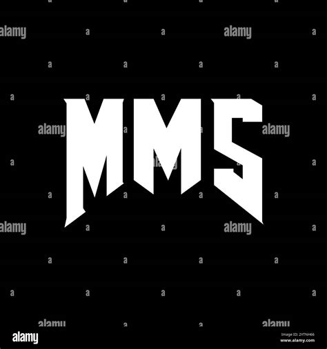 Mms Letter Logo Design For Technology Company Mms Logo Design Black