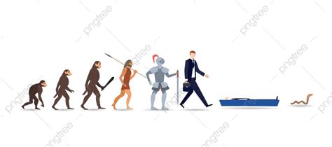 Human Evolution Vector Hd Images, Human Evolution Stages Vector ...