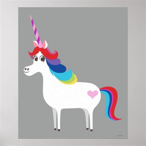 Rainbow Unicorn Poster | Zazzle.com