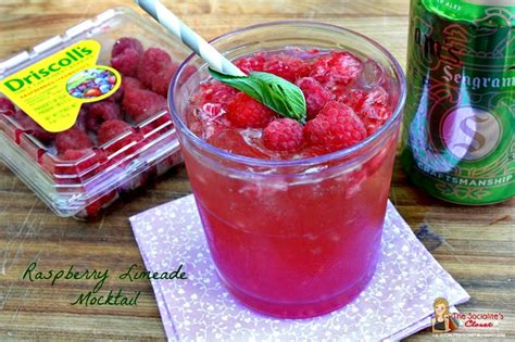 Raspberry Limeade Mocktail Recipe The Socialites Closet