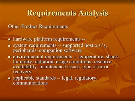 Ppt Software Requirements Analysis And Specification Powerpoint