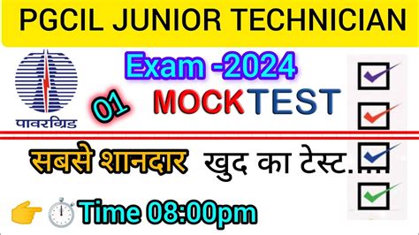 PGCIL JUNIOR TECHNICIAN Full Mock Test 2024 KAUTILYATECHNICALCLASSES By