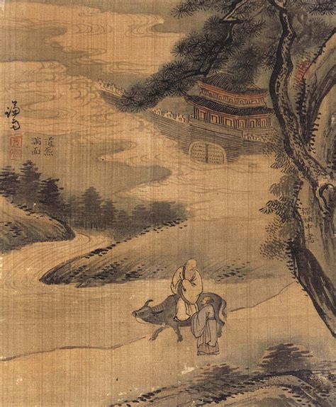 Lao Tzu Leaving On An Ox Painting By Jeong Seon Fine Art America