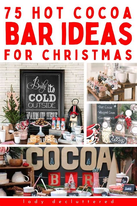 75 DIY Christmas Hot Cocoa Bar Ideas Lady Decluttered Hot Cocoa Bar