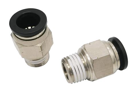 Push To Connect Tube Fitting Male Straight 3 8 Tube Od X 1 4 Npt