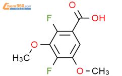 2 4 二氟 3 5 二甲氧基苯甲酸 1003709 80 5 金锦乐湖南化学有限公司 960化工网