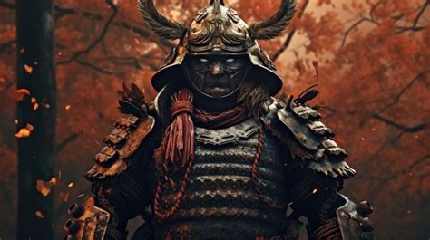 Premium AI Image | A warrior samurai in heavy armour Ronin samurai ...