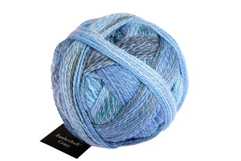 The Yarn ZauberballCrazy In Color Indigo In 75 Virgin Wool 25 N