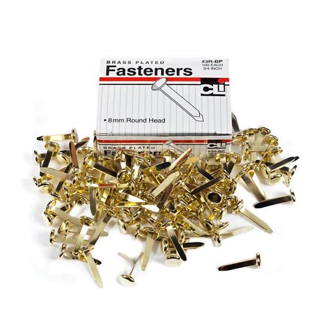 075 Brass Plated Paper Fasteners 20 Boxes Michaels