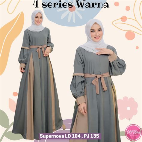 Jual Gamis Terbaru Baju Gamis Lebaran Fashion Muslim Model