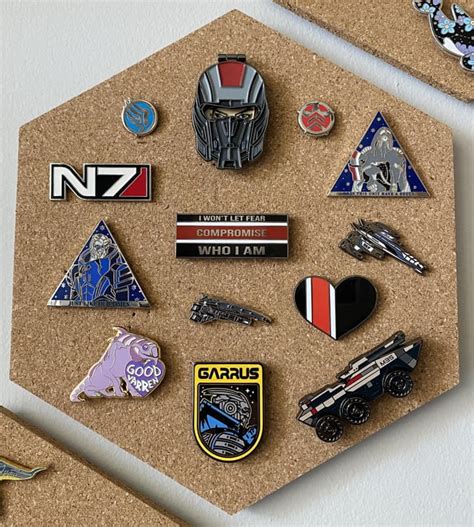 My Mass Effect Pins Fill Their Own Board Now A Mix Of Fan Made And Official Pins Masseffect