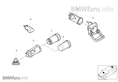 Cigarette Lighter Sockets Bmw X5 E53 X5 30d M57 Europe