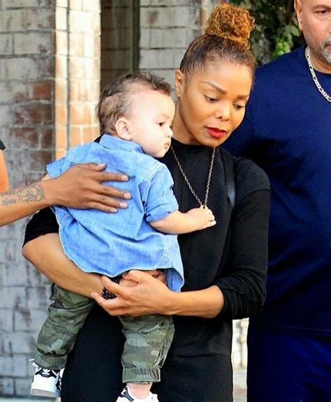 Babies Singer Janet Jackson Spotted With Her Son Baby Eissa